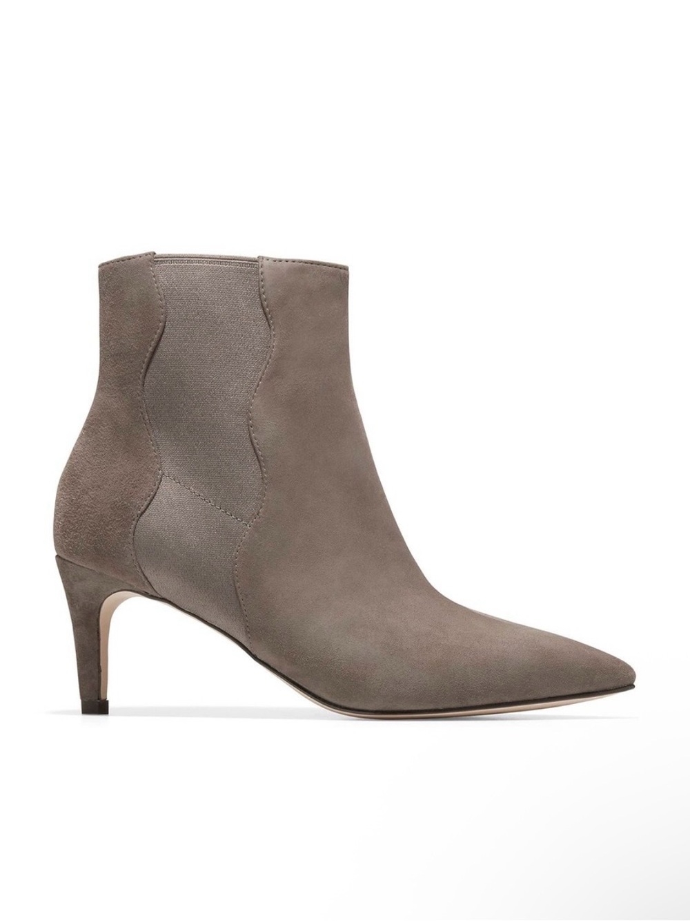 Cole Haan Women's Vandam Bootie 65mm Wavy Morel Suede W26800 Boots. Size 11